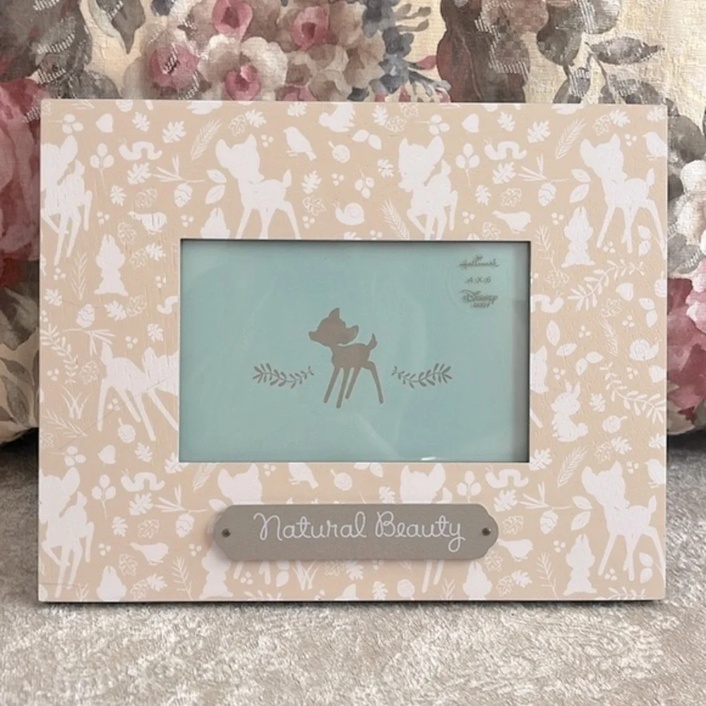 Brand New Hallmark Disney Baby “Natural Beauty” Bambi Picture Frame 4”x6” Photo